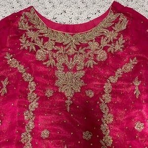 heavy zardosi work salwar kameez. Size 40